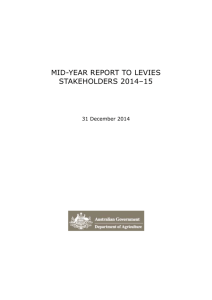 mid-year report to levies stakeholders 2014–15