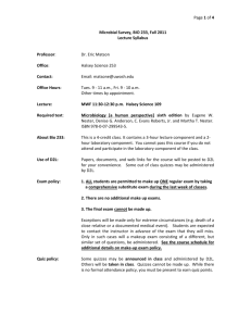 Microbial Survey (Matson) - University of Wisconsin Oshkosh