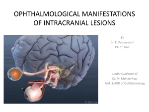 ophthalmological manifestations of intracranial lesions
