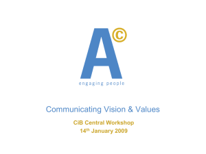 Communicating Vision & Values