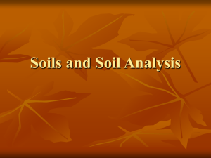 Soils and Soil Analysis