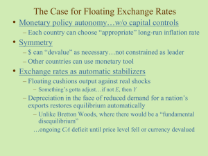 Exchange rates as automatic stabilizers