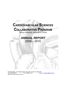 University Of Toronto - Cardiovascular Sciences Collaborative