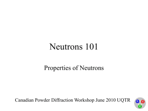 Neutrons 101 second version
