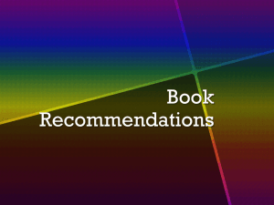 Book Recommendations - Broughton Hall Catholic High School