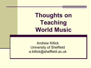 World Music pedagogy