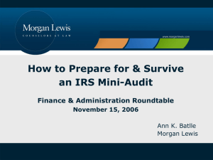 How to Prepare for & Survive an IRS Mini