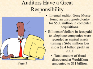 The Auditor as a Strategic Business Partner