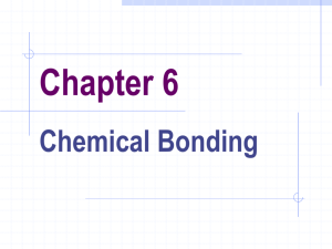 Chapter 6 - Bonding Power Point Notes