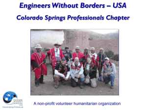 Workshop - Engineers Without Borders | Colorado Springs