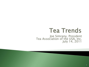 Growth in Specialty Tea