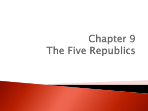 Chapter 9 The Five Republics