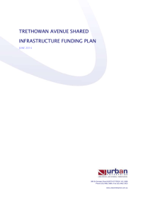 trethowan avenue shared infrastructure funding plan