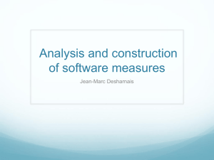 Analysis of different software measures