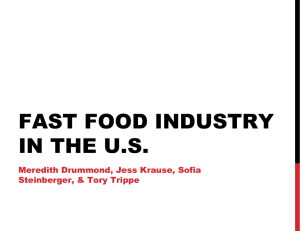 fast food industry in the us