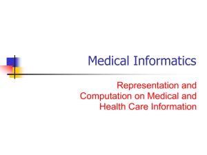 Medical Informatics - Indian Institute of Technology Kharagpur