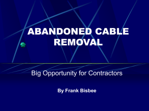 abandoned cable removal