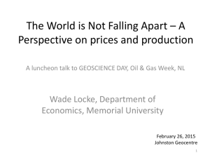 The World is Not Falling Apart – A Perspective on Prices and