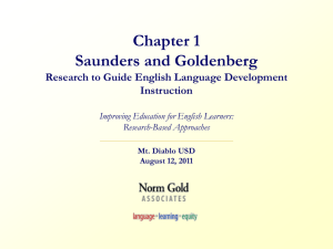 Saunders and Goldenberg