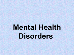 Mental Health Disorders - Liberty Union High School District