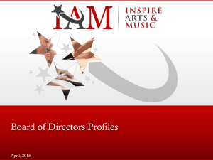 Work / Expertise - Inspire Arts & Music