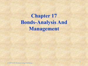 Bond Prices And Changes In Yield To Maturity