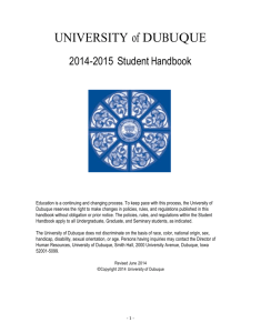 Layout 1 - University of Dubuque