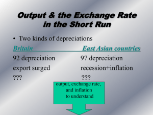 Output & the Exchange Rate in the Short Run