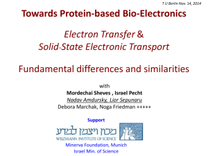 Electron Transfer & Solid-State Electronic Transport