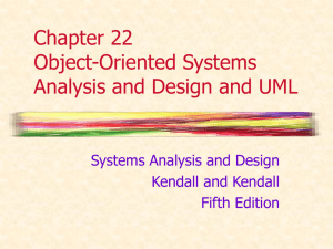 Chapter 22 Object-Oriented Systems Analysis and Design