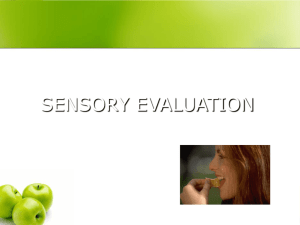 sensory evaluation - gozips.uakron.edu