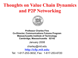 Charlie Fine (MIT) (Value Chain Dynamics WG)