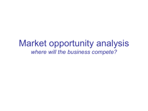 Market Opportunity Analysis - Gatton College of Business and