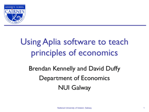 Using Aplia software to teach principles of economics