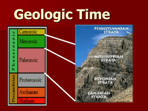 Geologic Time - Bakersfield College