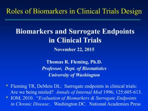 5th SS Short Course Biomarkers Surrogates 11-22