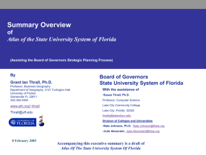 Florida Board Of Governors - State University System of Florida