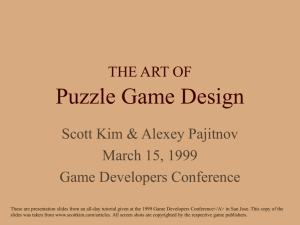 PowerPoint - Scott Kim — Puzzles, Ambigrams, Brain Games, Math