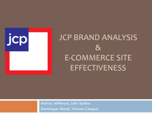 JCP Branding Analysis and E-commerce Evaluation