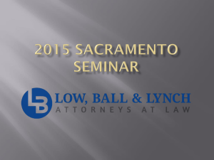 2015 Sacramento Seminar