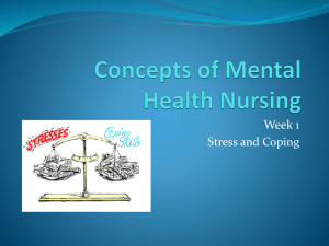 Concepts Of Mental Health Nursing