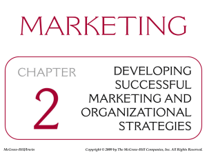 Chapter 2a Developing Successful Marketing & Organizational