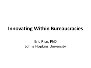 Innovating Within Bureaucracies