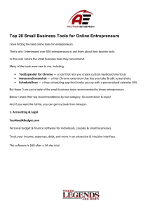 20 Small Business Tools