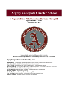 Argosy Collegiate Charter School Final Application
