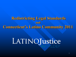 CT Latinos and Redistricting