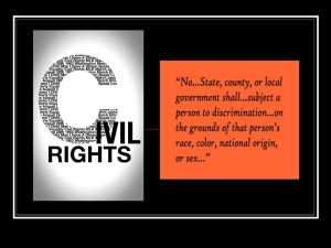 AP GOV'T Civil Rights I