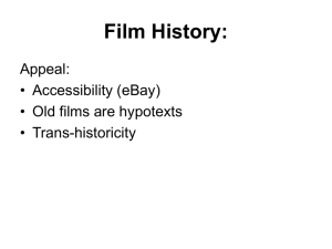 Basic filmhistorical questions
