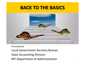 BACK TO THE BASICS - Local Government Center