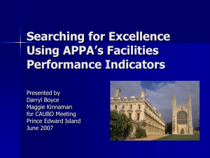 Measuring Effectiveness Using APPA's Strategic Assessment Model